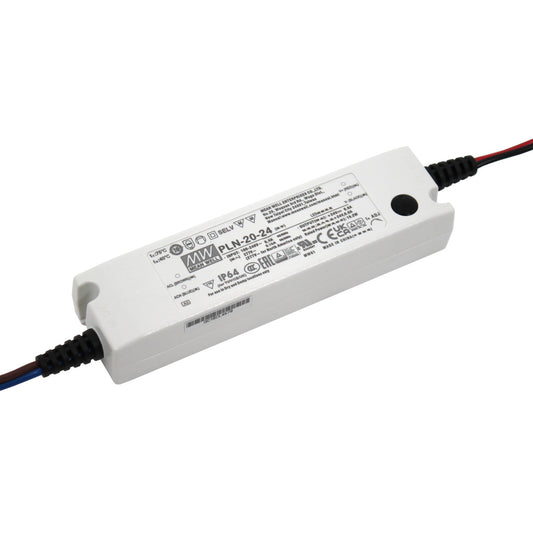 Mean Well PLN-20-24 LED Schaltnetzteil Netzteil 24 Volt VDC 0,8 A 19,2 W