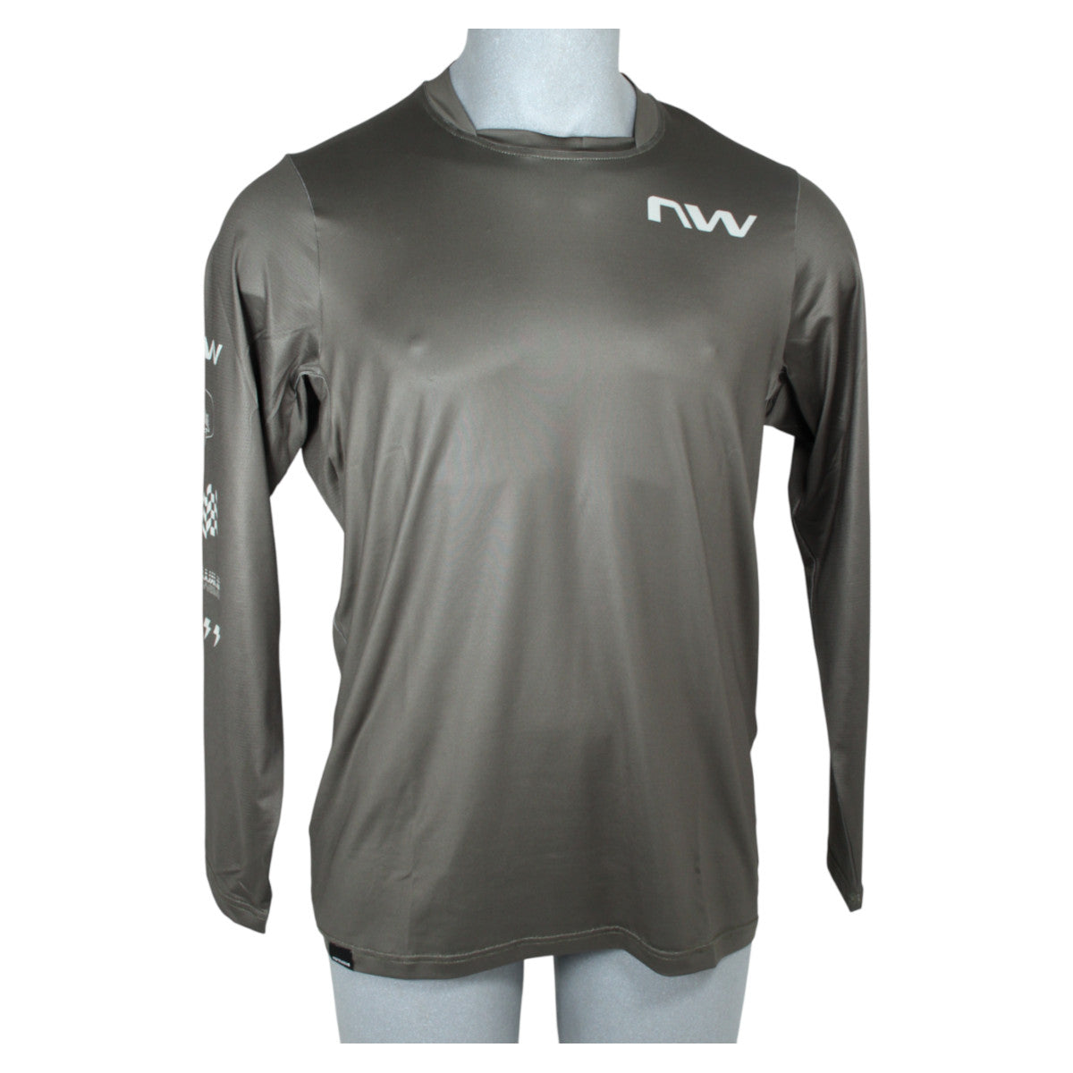 Northwave BOMB LS Jersey F.Green Herren Fahrradtrikot Langarm Gr. L
