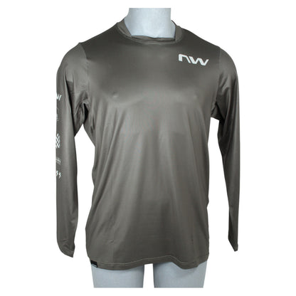 Northwave BOMB LS Jersey F.Green Herren Fahrradtrikot Langarm Gr. L