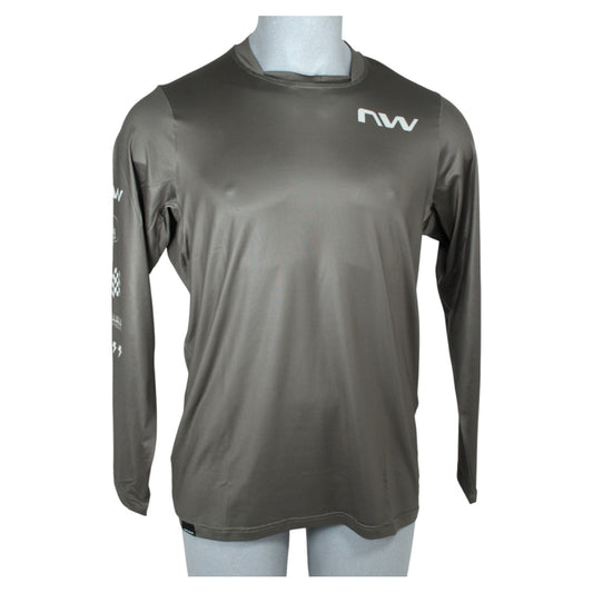 Northwave BOMB LS Jersey F.Green Herren Fahrradtrikot Langarm Gr. L