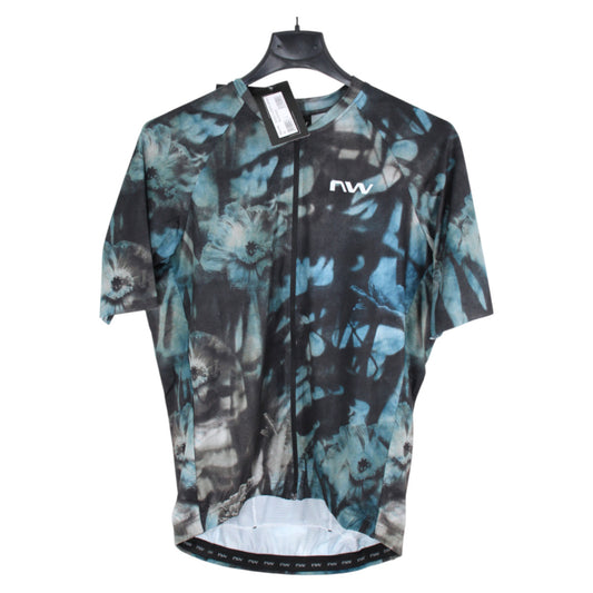 Northwave Blade Flower Jersey Black/Darkblue Herren Fahrrad Trikot kurzarm Gr. L