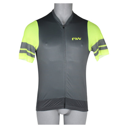 Northwave Storm Air Jersey D.Grey/Yellow Herren Fahrradtrikot Gr. L