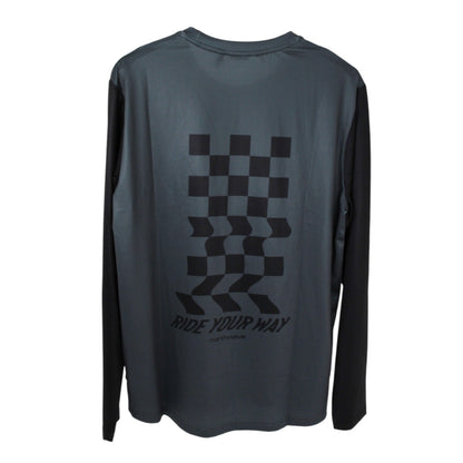 Northwave Xtrail 2 LS Jersey Dark Grey/Black Herren Fahrrad Trikot Langarm Gr. L