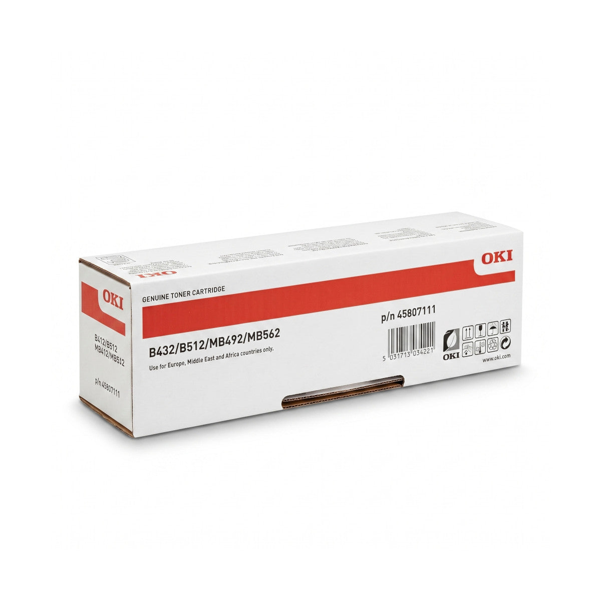 OKI 45807111 Toner Schwarz B432/B512/MB492/MB562bis zu 12.000 Seitenleistung