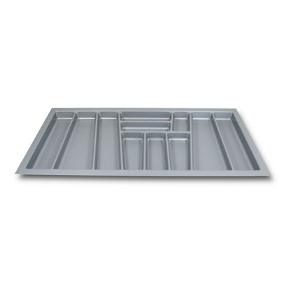 ORGA-BOX II Besteckeinsatz für Nobilia 100 cm Schublade Zuschneidbar Silbergrau