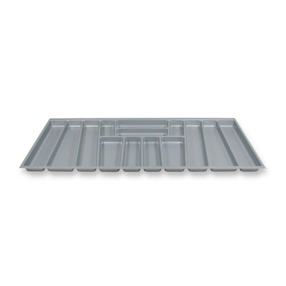 ORGA-BOX II Besteckeinsatz für Nobilia 120 cm Schublade 462 x 1105 mm Silbergrau