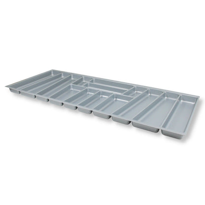 ORGA-BOX II Besteckeinsatz für Nobilia 120 cm Schublade 462 x 1105 mm Silbergrau