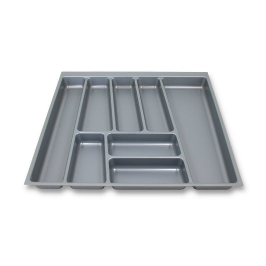 ORGA-BOX II Besteckeinsatz für Nobilia 60 cm Schublade 462 x 505 mm Silbergrau