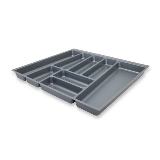 ORGA-BOX II Besteckeinsatz für Nobilia 60 cm Schublade 462 x 505 mm Silbergrau