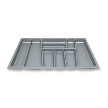 ORGA-BOX II Besteckeinsatz für Blum 80 cm 474 x 718 mm Schublade Silbergrau