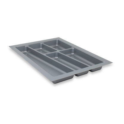 ORGA-BOX II Besteckeinsatz für Nobilia 40 cm Schublade Zuschneidbar Silbergrau