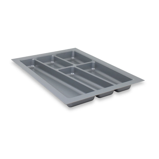 ORGA-BOX II Besteckeinsatz für Nobilia 40 cm Schublade Zuschneidbar Silbergrau