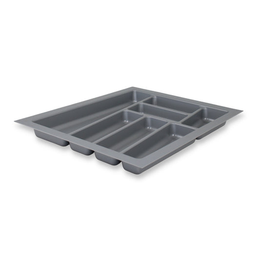 ORGA-BOX II Besteckeinsatz für Nobilia 45 cm Schublade Zuschneidbar Silbergrau