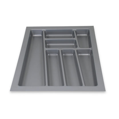ORGA-BOX II Besteckeinsatz für Nobilia 45 cm Schublade Zuschneidbar Silbergrau
