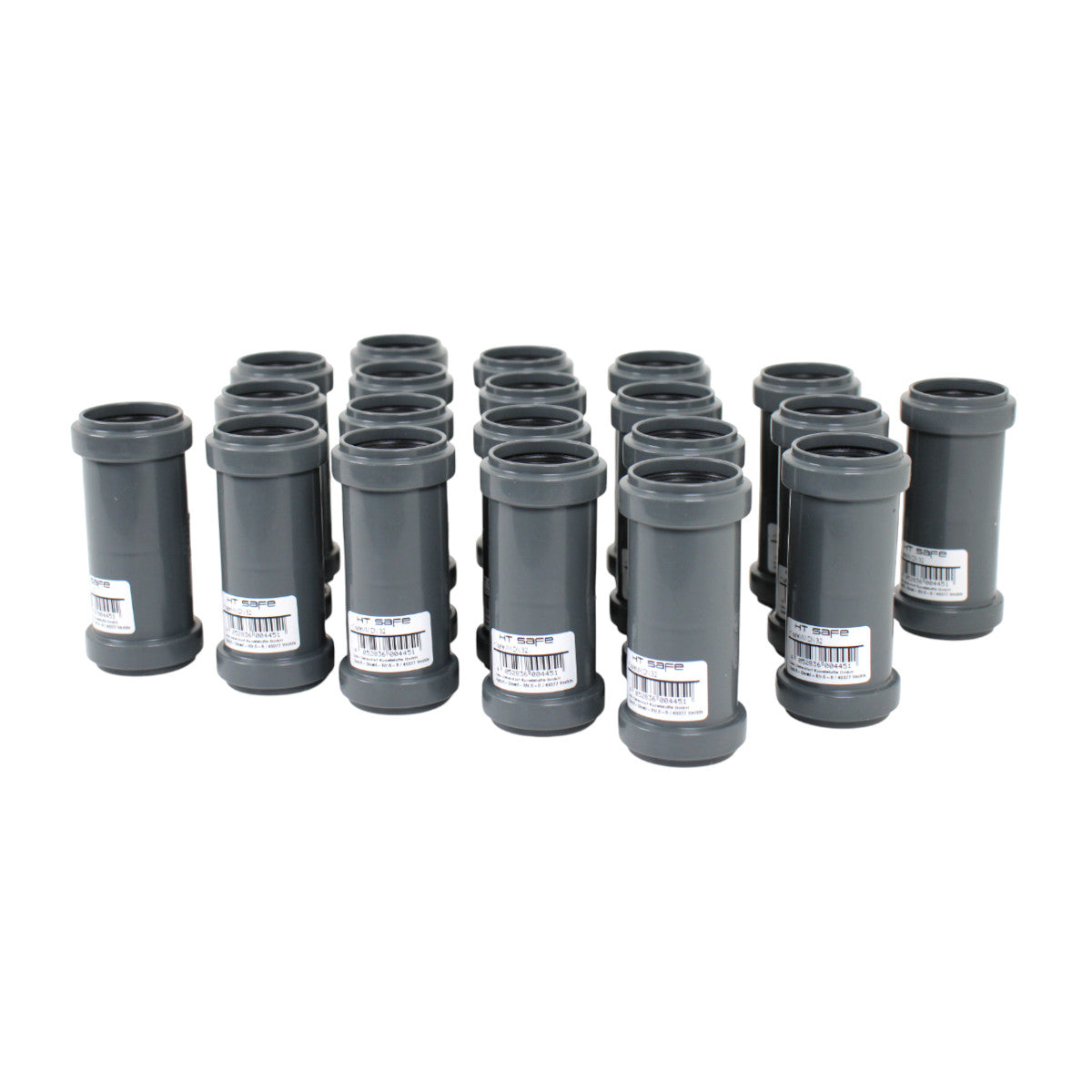 20stk Ostendorf 170510 HT Safe Doppelmuffe DN 32 Abwasserrohr Abfluss Grau