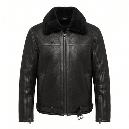 PME Legend Nightflight Lederjacke Black Leather Jacket Innenfutter 100% Wolle