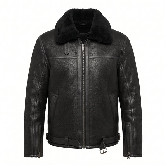 PME Legend Nightflight Lederjacke Black Leather Jacket Innenfutter 100% Wolle