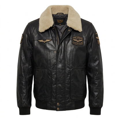 PME Legend Hudson Lederjacke Black Bomber Leather Jacket Größe XXL Special Note