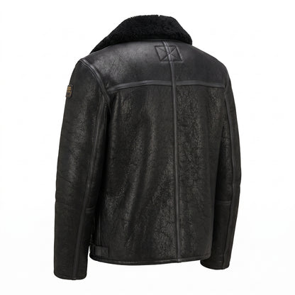 PME Legend Nightflight Lederjacke Black Leather Jacket Innenfutter 100% Wolle