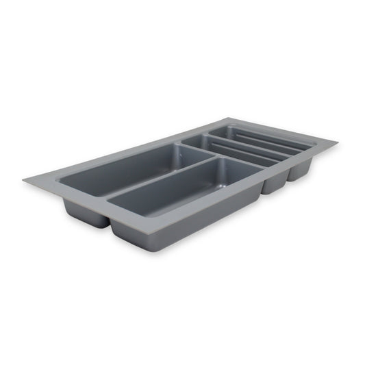 Sedia Scoop II Besteckeinsatz für 30 cm Schublade Kunststoff Zuschneidbar Grau