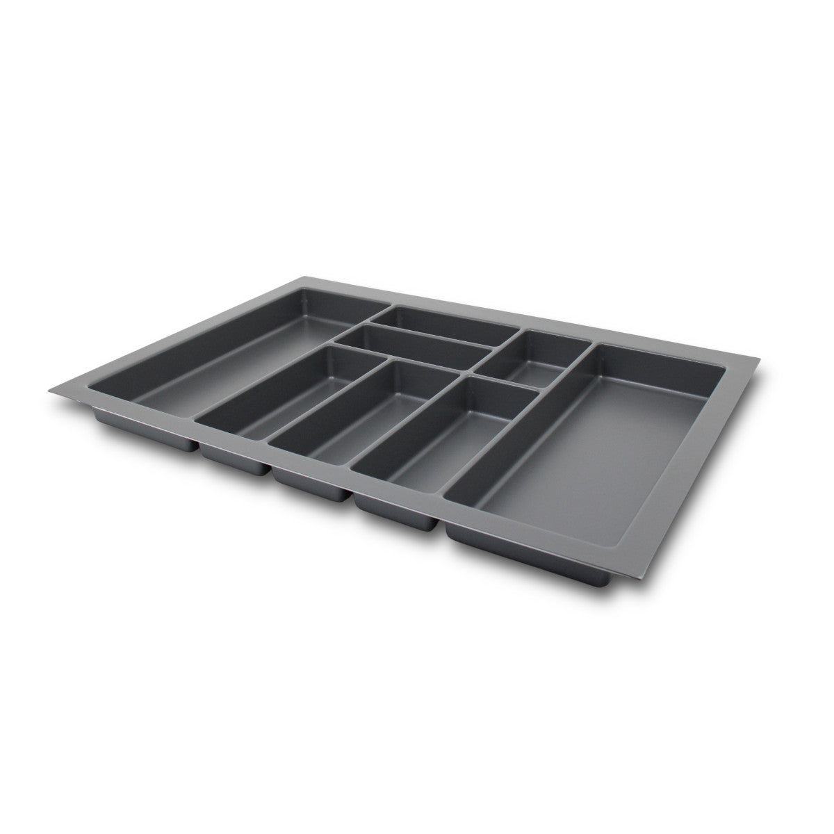 Sedia Concept Besteckeinsatz für 80 cm Schublade Kunststoff Zuschneidbar Grau
