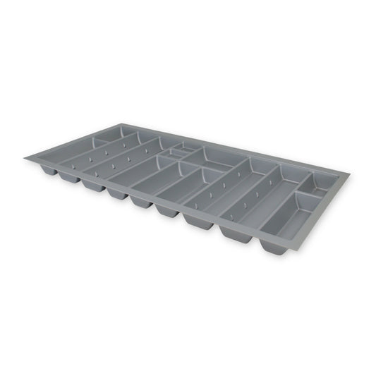 Sedia Linea Besteckeinsatz für 100 cm Schublade Zuschneidbar Kunststoff Grau