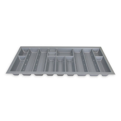 Sedia Linea Besteckeinsatz für 100 cm Schublade Zuschneidbar Kunststoff Grau