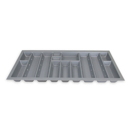 Sedia Linea Besteckeinsatz für 100 cm Schublade Zuschneidbar Kunststoff Grau