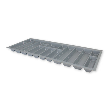 Sedia Linea Besteckeinsatz für 120 cm Schublade Zuschneidbar Kunststoff Grau