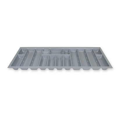 Sedia Linea Besteckeinsatz für 120 cm Schublade Zuschneidbar Kunststoff Grau