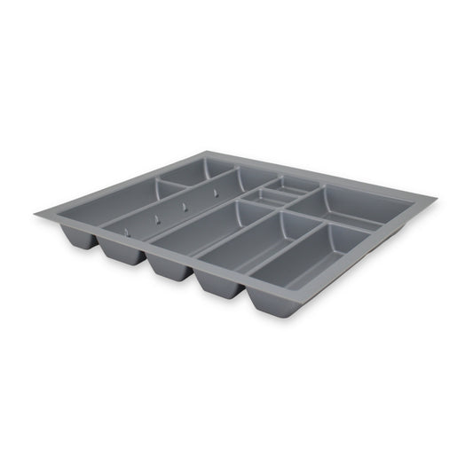Sedia Linea Besteckeinsatz für 60 cm Schublade Zuschneidbar Kunststoff Grau
