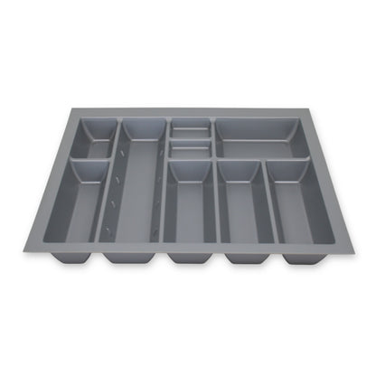 Sedia Linea Besteckeinsatz für 60 cm Schublade Zuschneidbar Kunststoff Grau