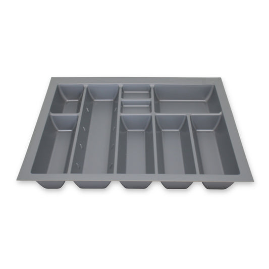 Sedia Linea Besteckeinsatz für 60 cm Schublade Zuschneidbar Kunststoff Grau