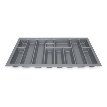 Sedia Linea Besteckeinsatz für 90 cm Schublade Zuschneidbar Kunststoff Grau
