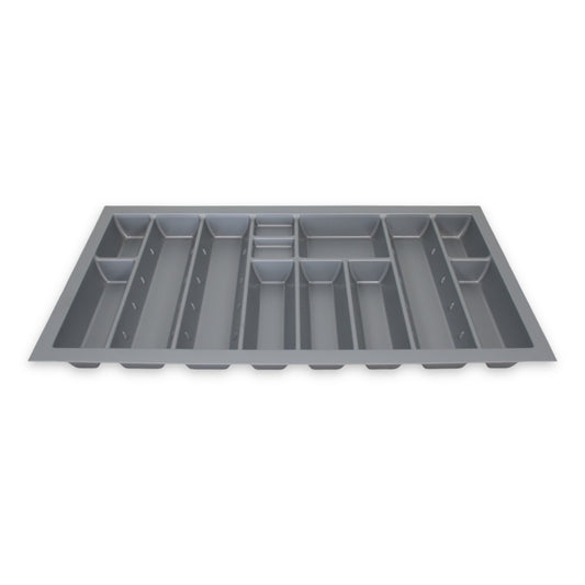 Sedia Linea Besteckeinsatz für 90 cm Schublade Zuschneidbar Kunststoff Grau