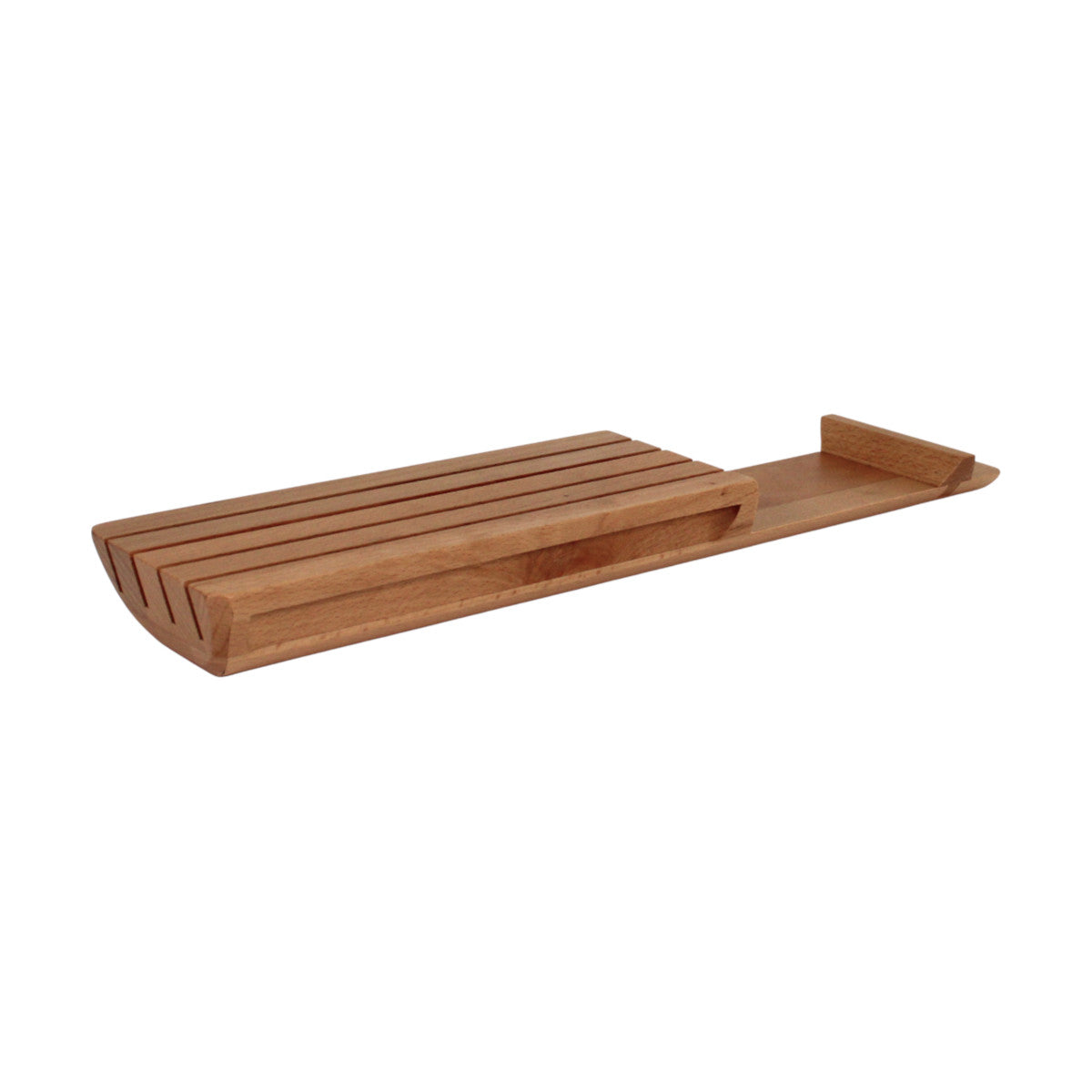 Messereinsatz für 4 Messer Messerorganizer Messerhalter in Bambus 9,5 x 41 cm