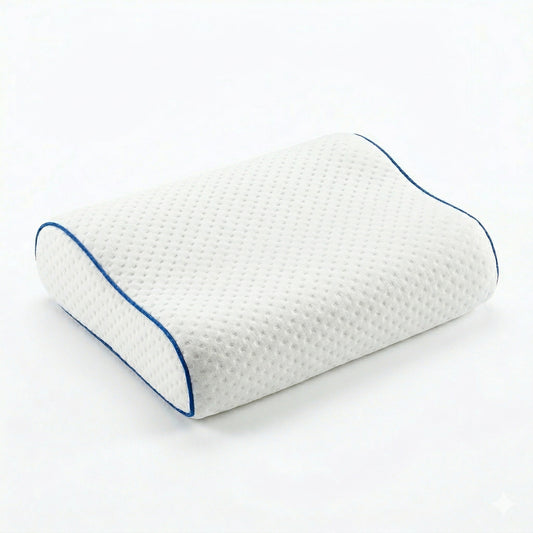 Sofi PA1226 Reisekissen Welle Thermo in Weiß Ergonomisches HWS Nackenstützkissen