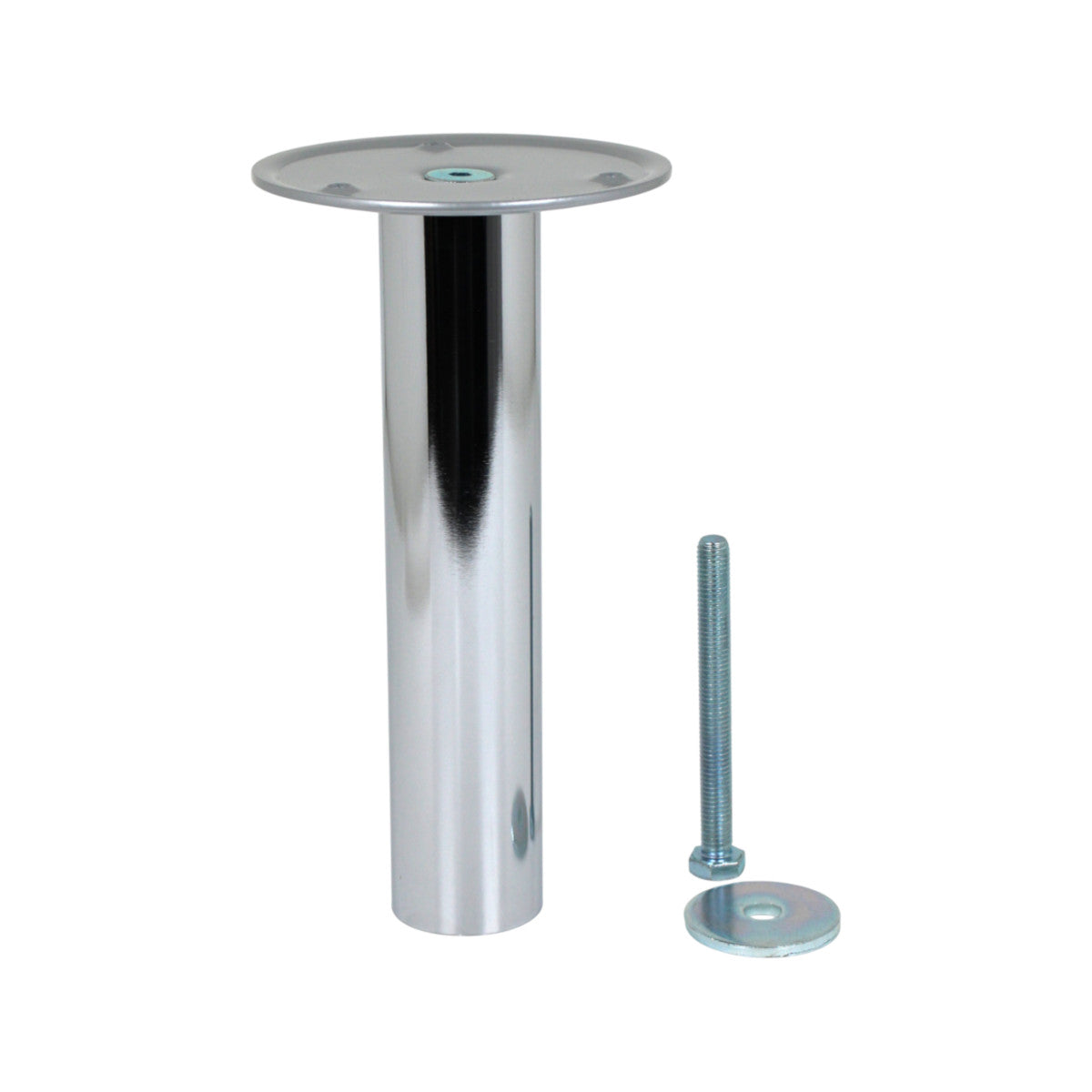 Strate Barkonsolenfuß Thekenfuß Stützfuß gerade Ø 45 Höhe 220 mm in Chrom