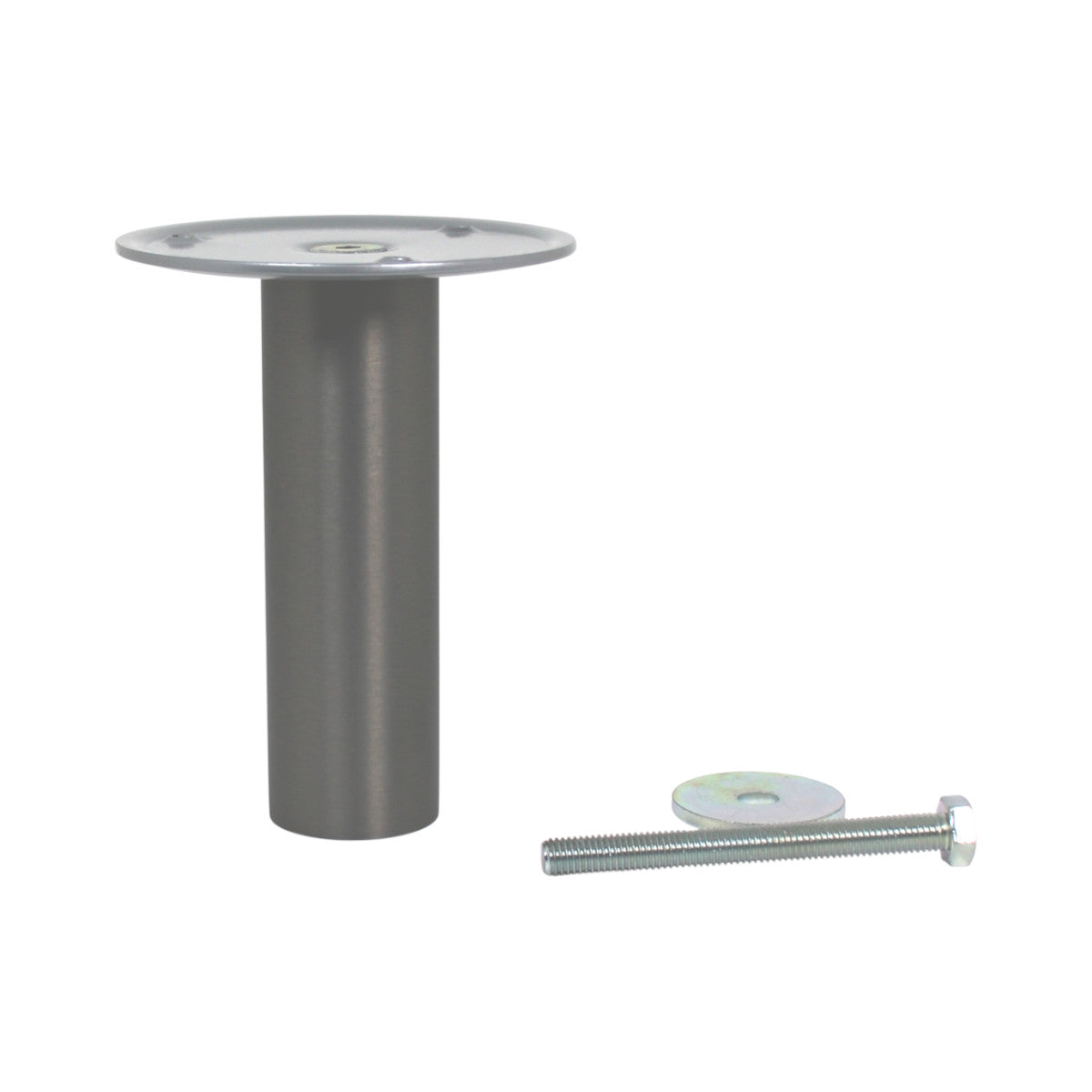 Strate Barkonsolenfuß Thekenfuß Stützfuß gerade Ø 45 Höhe 150 mm Edelstahloptik