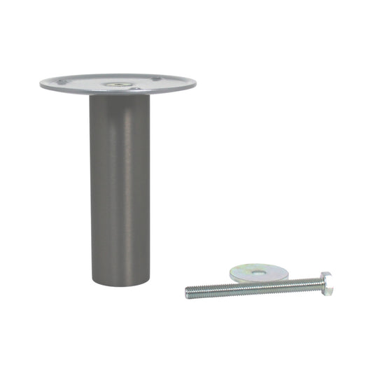 Strate Barkonsolenfuß Thekenfuß Stützfuß gerade Ø 45 Höhe 170 mm Edelstahloptik
