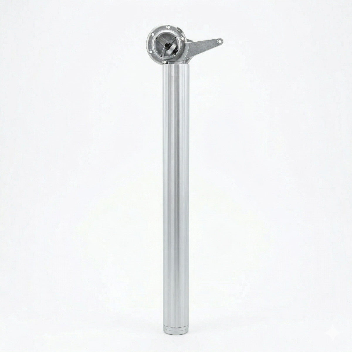 Tischbein Camar Ø60 x H705 mm gerillte Oberfläche Tischfuß in Aluminium Silber