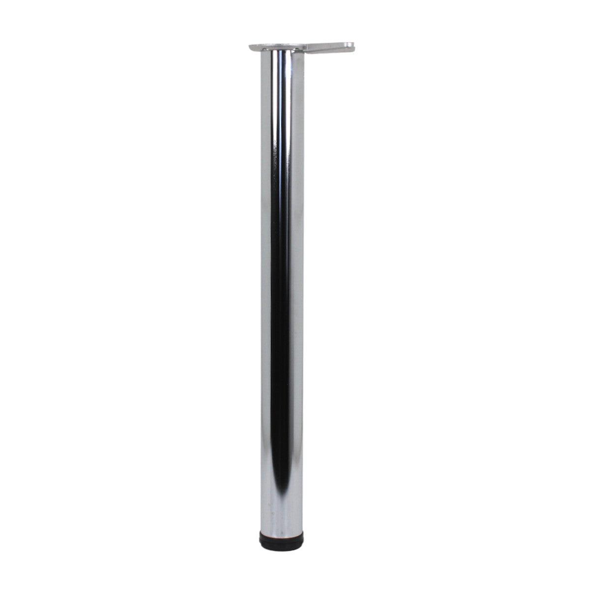 4er Set Tischbein höhenverstellbar Ø 60 mm Höhe 870 mm Stützfuß Chrom poliert