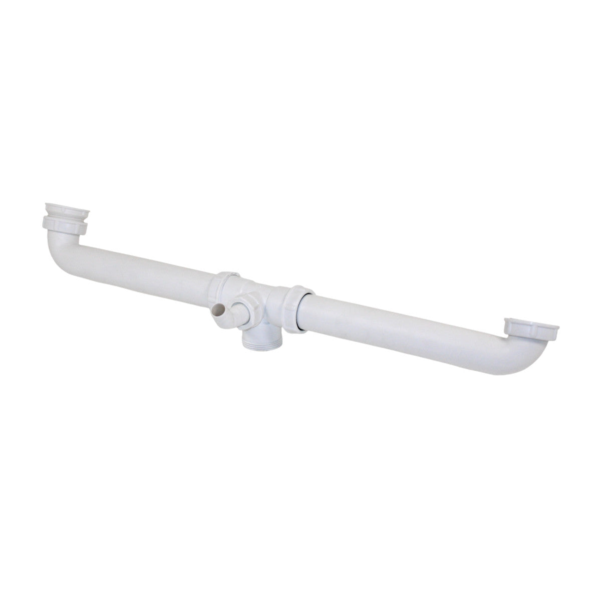 Viega 113063 Ablaufverbindung Doppel-Spüle 1 1/2" x 160-570 mm Siphon Weiss