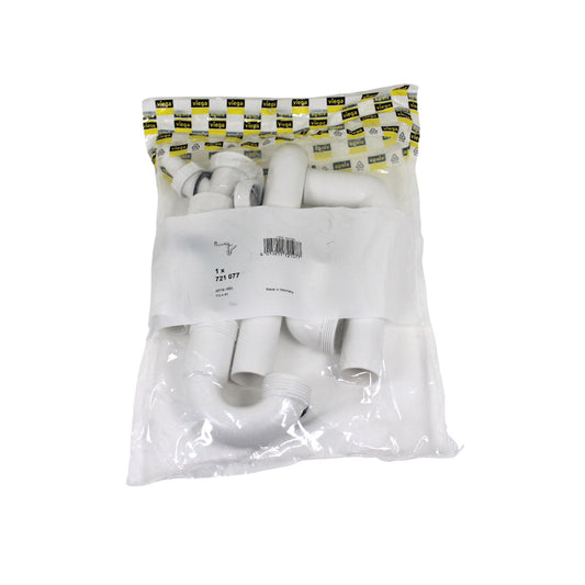 Viega 721077 Röhrensiphon 1 1/2" 40 mm Geruchverschluss Siphon Weiss