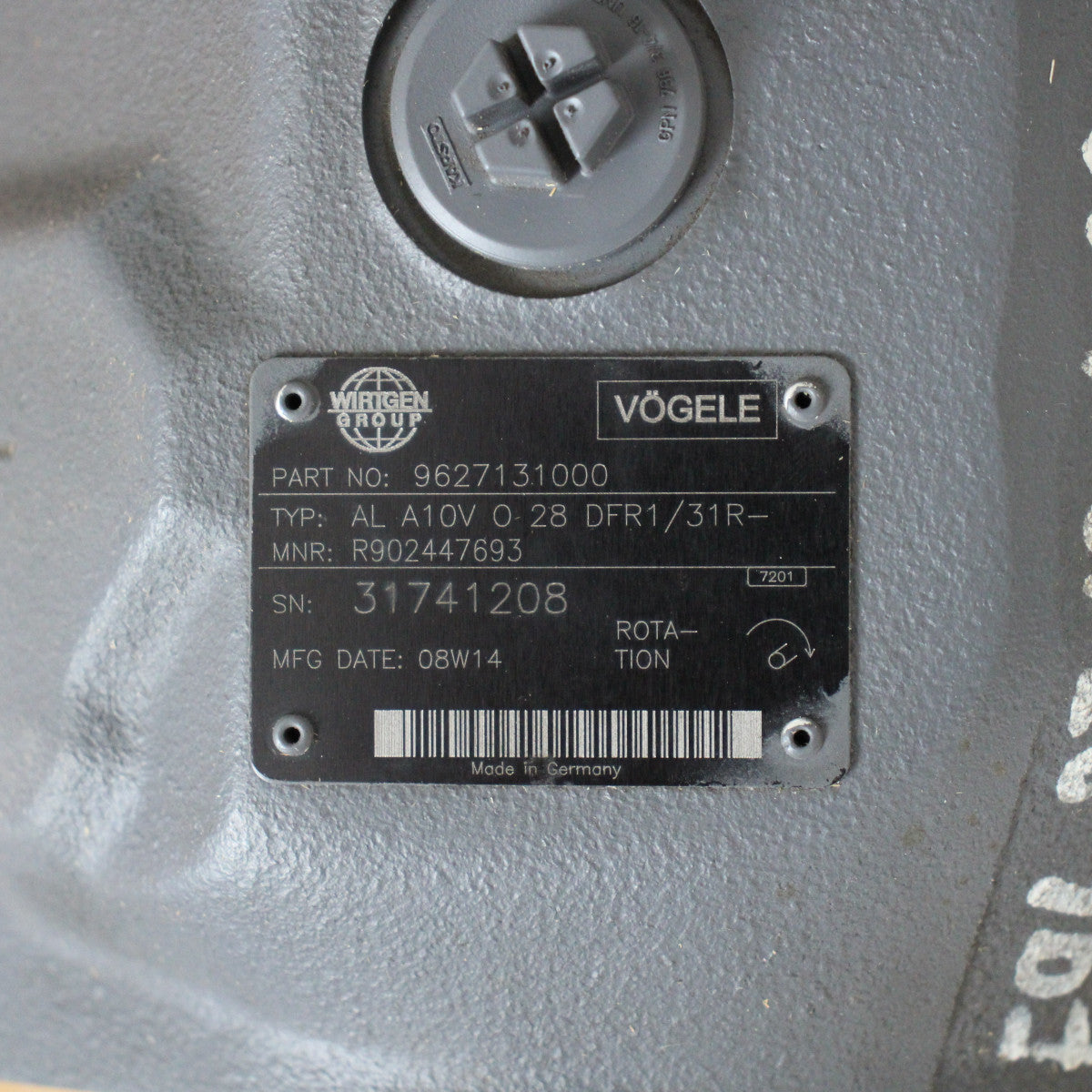 Vögele 9627131000 Hydraulikpumpe Rexroth R902447693 generalüberholt