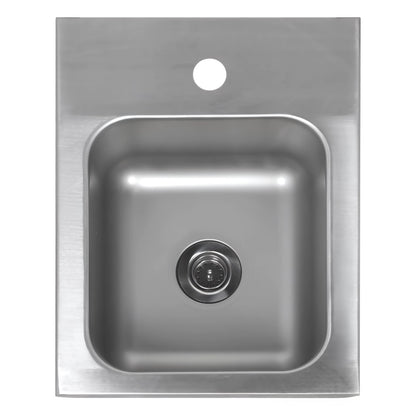 WAS Germany Handwaschbecken Edelstahl Wandmontage 32x42 cm Waschbecken