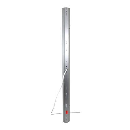 Wipo Corner Leuchte 230V 2 x 11Watt Länge 90 cm Küchenbeleuchtung Edelstahloptik