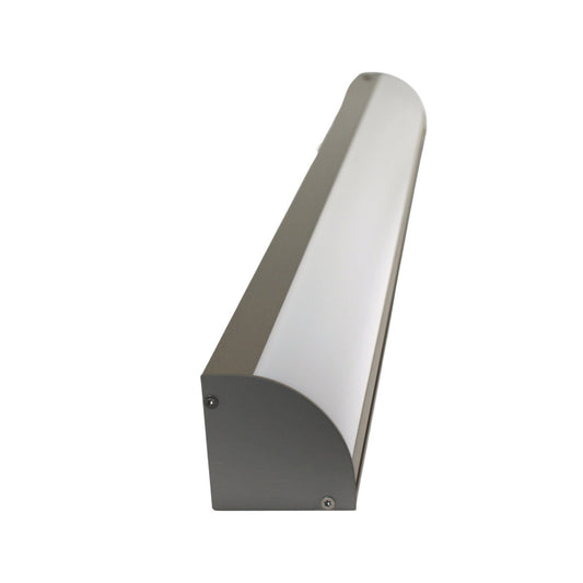 Wipo langfeldleuchte Corner Compact 230/240V T5/21W Länge 90 cm Edelstahl Effekt
