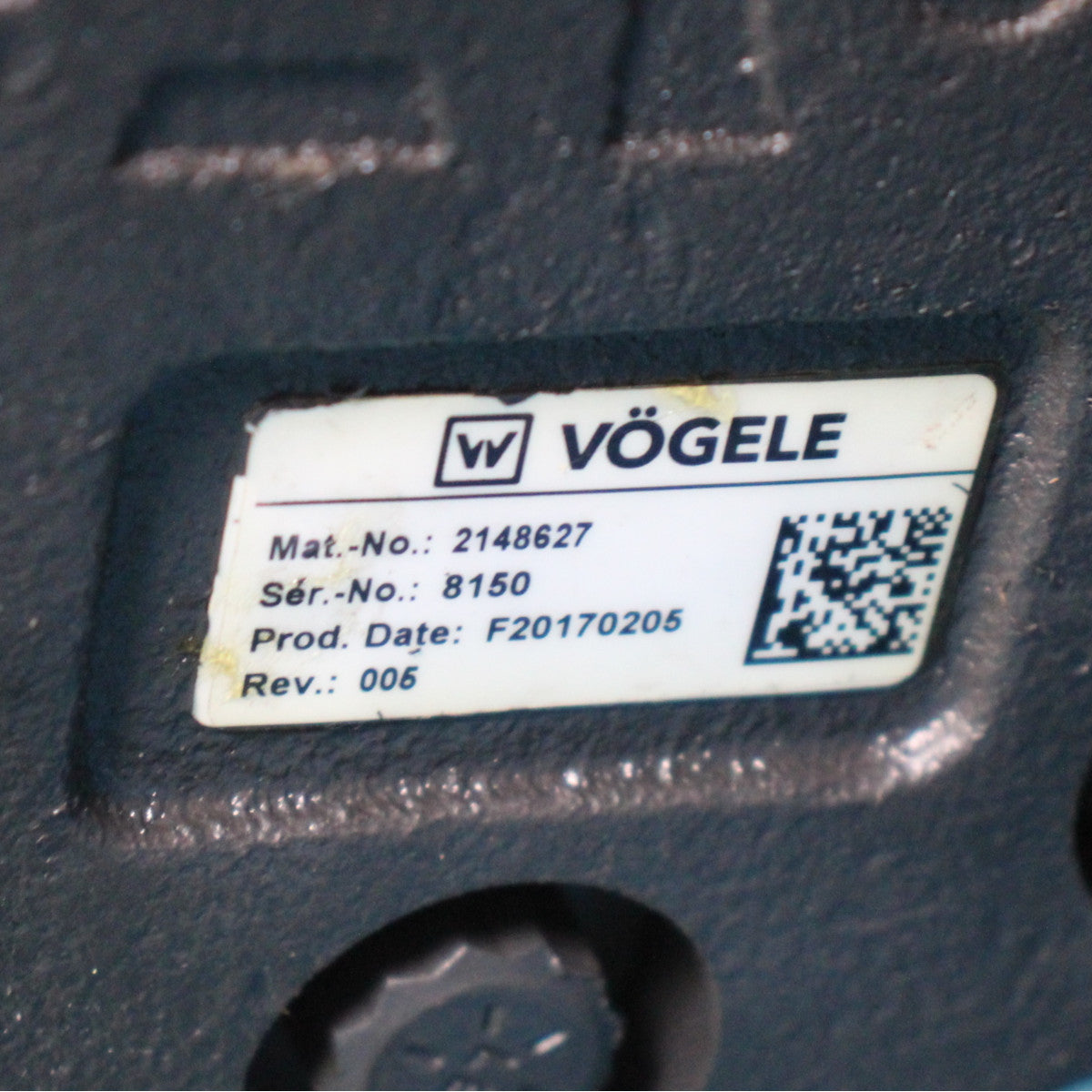 Wirtgen Group Vögele 2148627 Hydraulikpumpe Rev. 005 generalüberholt
