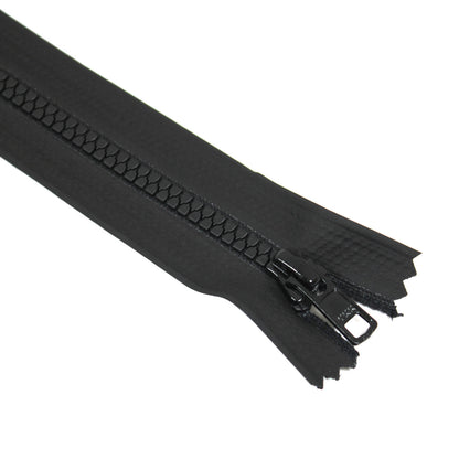 2 Stück YKK Reißverschluss 45 cm 2-Wege X-Form nicht teilbar Schwarz PU